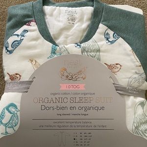 NWT Nest designs sleep suit 1.0tog long sleeve S